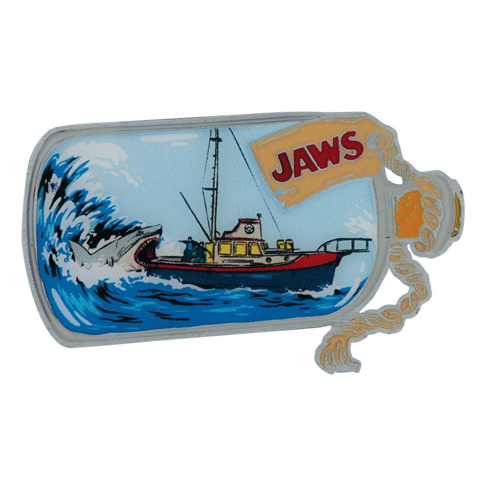 Jaws Ansteck-Pin 50th Anniversary Ship in Bottle       