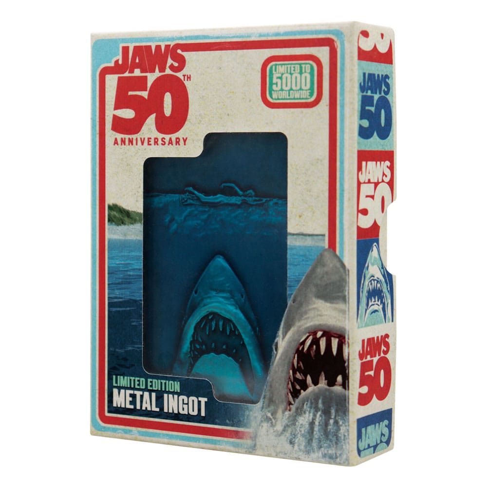 Jaws Metallbarren 50th Anniversary Poster Limited Edition           
