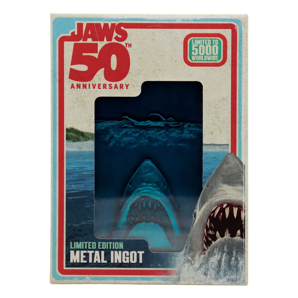Jaws Metallbarren 50th Anniversary Poster Limited Edition           