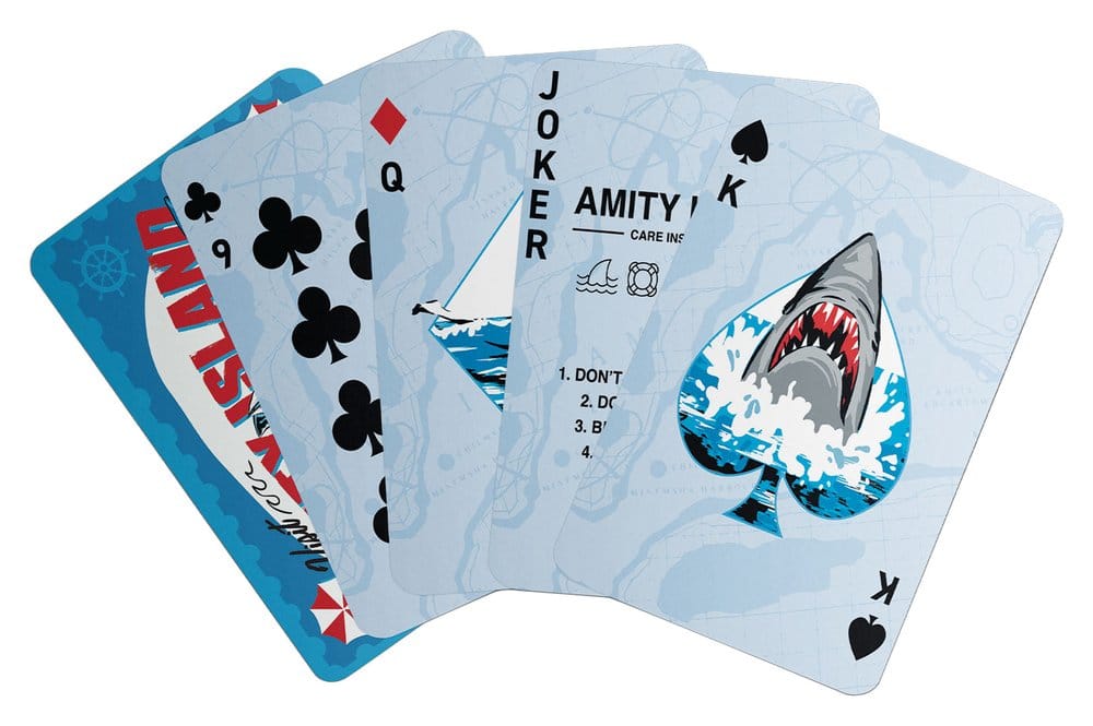 Der weiße Hai Spielkarten Display (12 Packs)