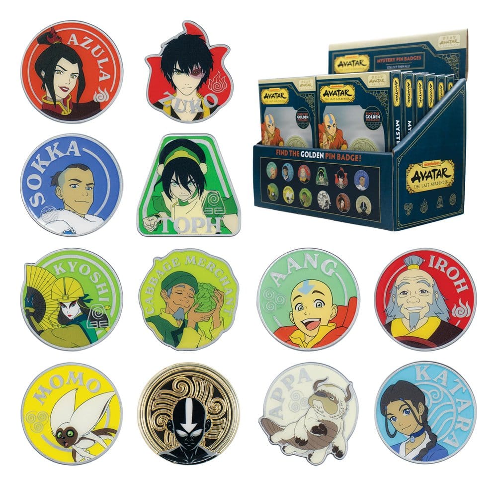 Avatar: The Last Airbender Mystery Ansteck-Pins Blind Box Display (12)