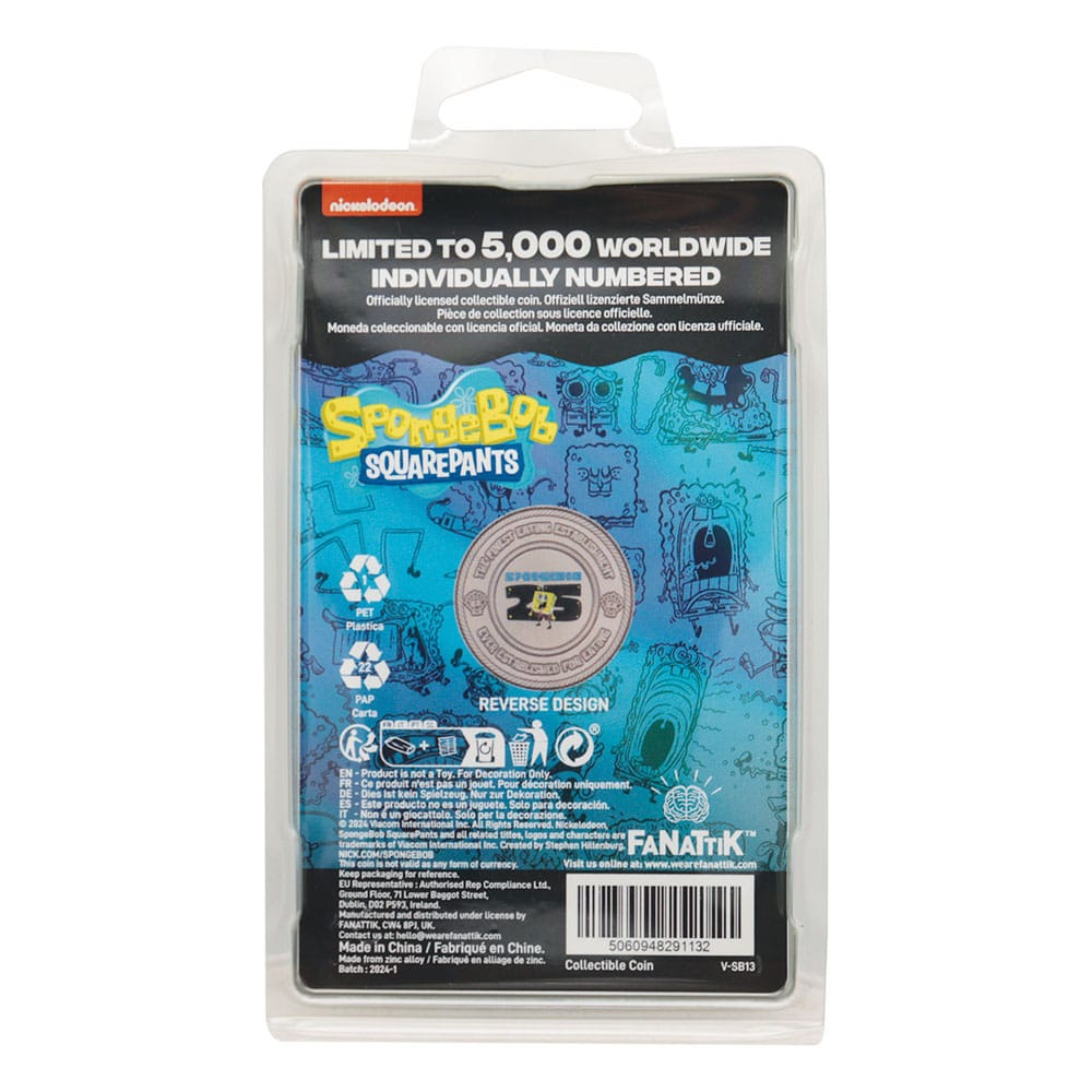 SpongeBob Schwammkopf Sammelmünze 25th Anniversary Limited Edition 