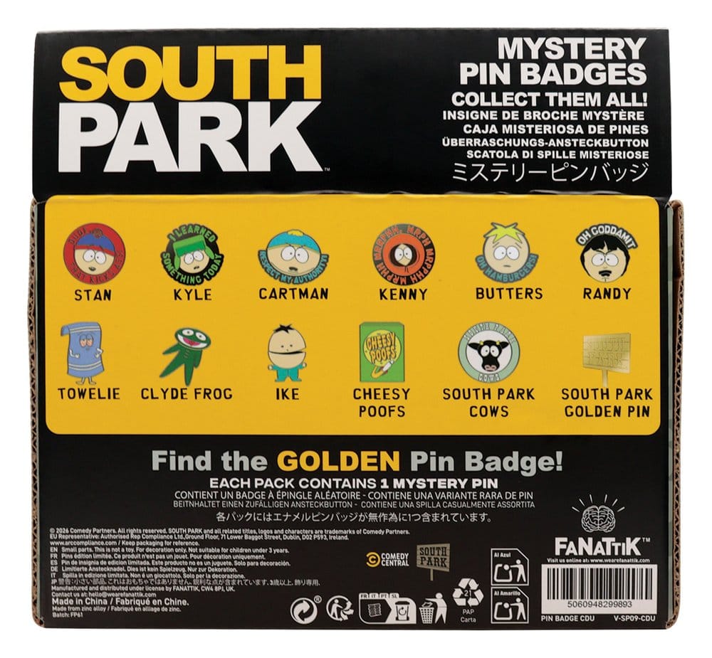South Park Mystery Ansteck-Pins Display (12)