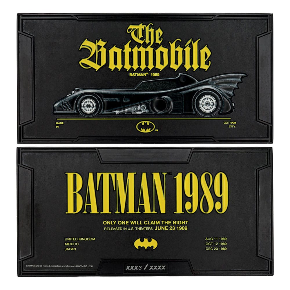 DC Comics Metallbarren Batman Batmobile XL Limited Edition          