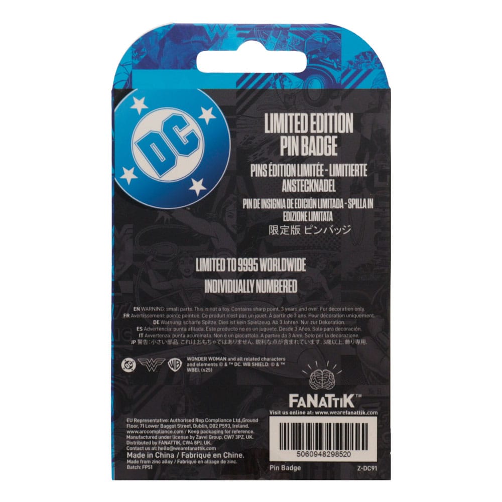 DC Comics Ansteck-Pin Wonder Woman Amazon Warrior Limited Edition        