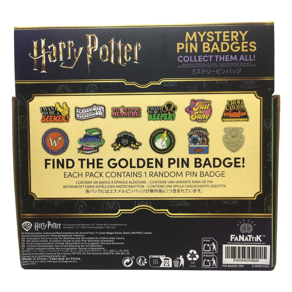Harry Potter Ansteck-Pins Mystery Pin Badge Display (12)    