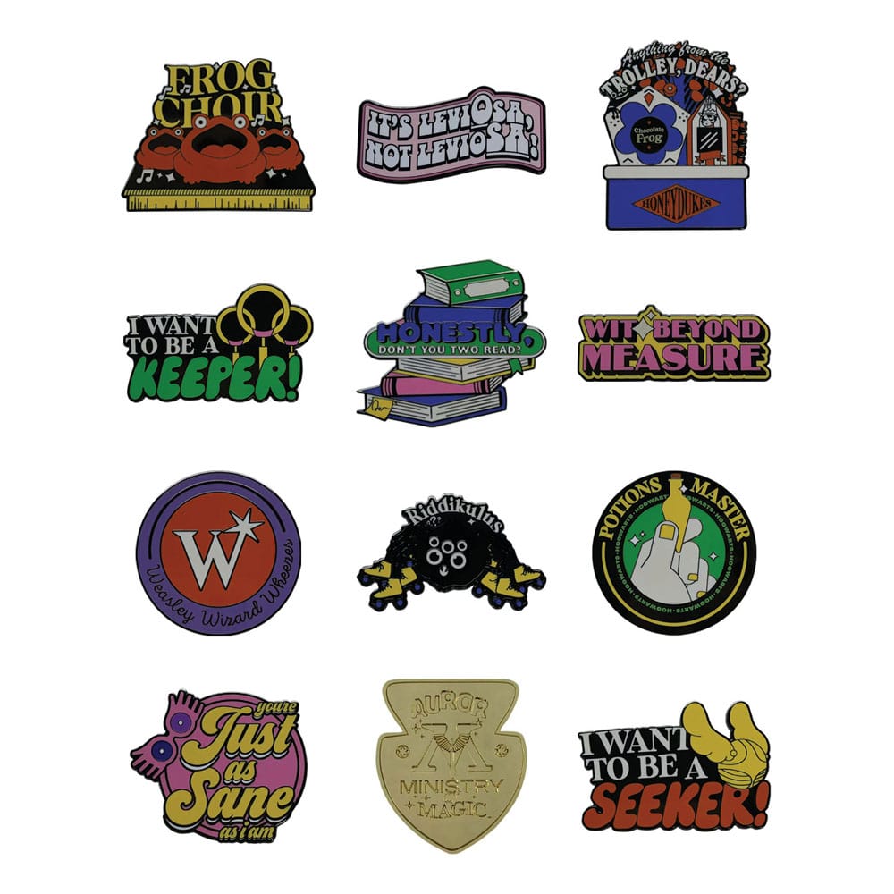 Harry Potter Ansteck-Pins Mystery Pin Badge Display (12)    
