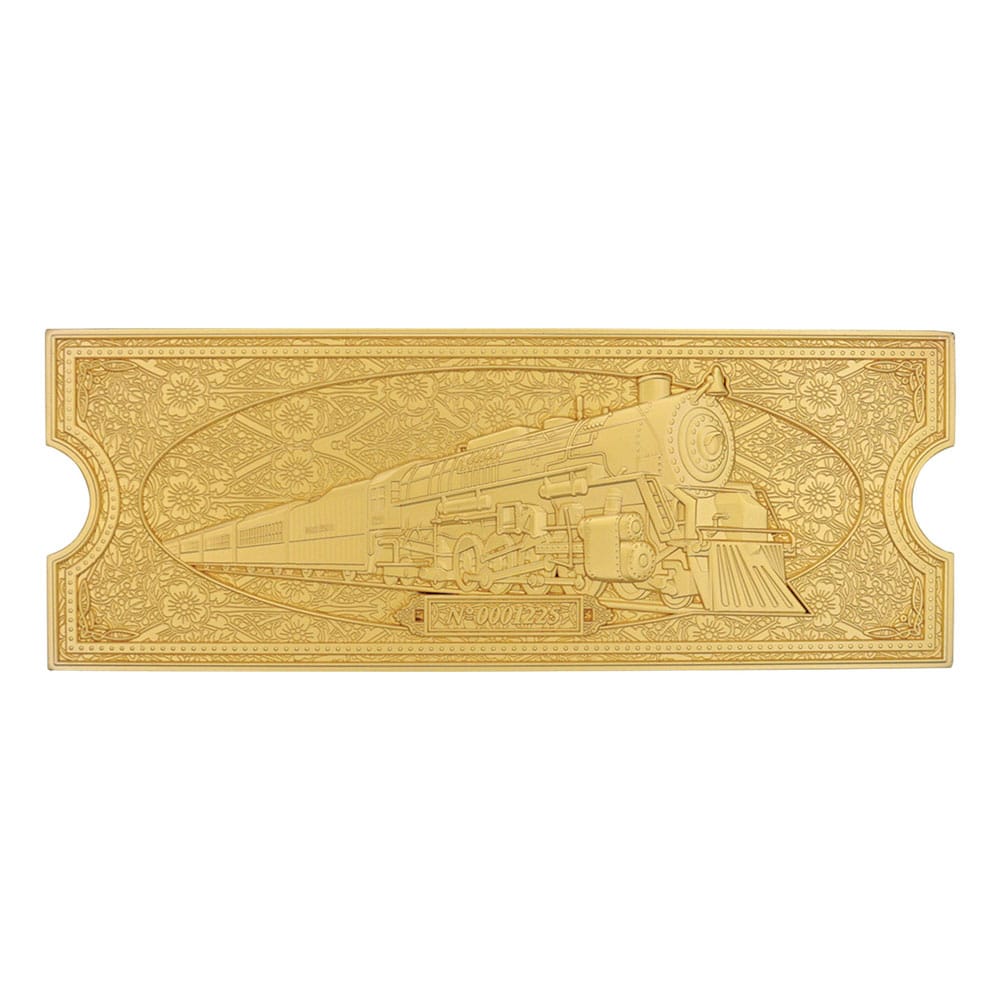 Der Polarexpress Replik Train Ticket 24k Gold Plated Limited Edition  