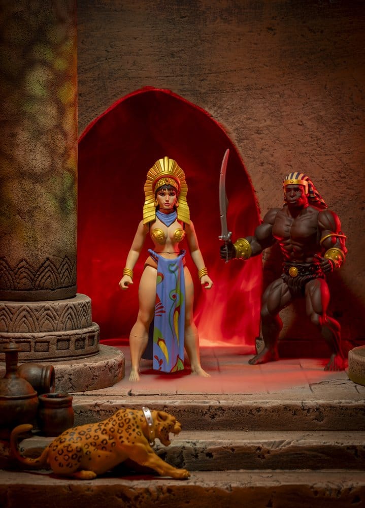 The Savage World of Frazetta Actionfiguren-Set Egyptian Queen & The Guard (Museum Edition) 14 cm