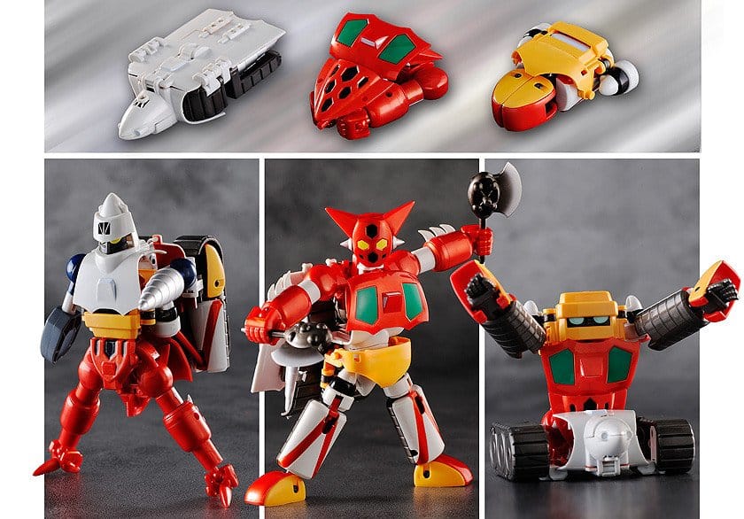 Getter Robo Actionfiguren 3er-Set Dynamic Change Getter Robo 12 cm 