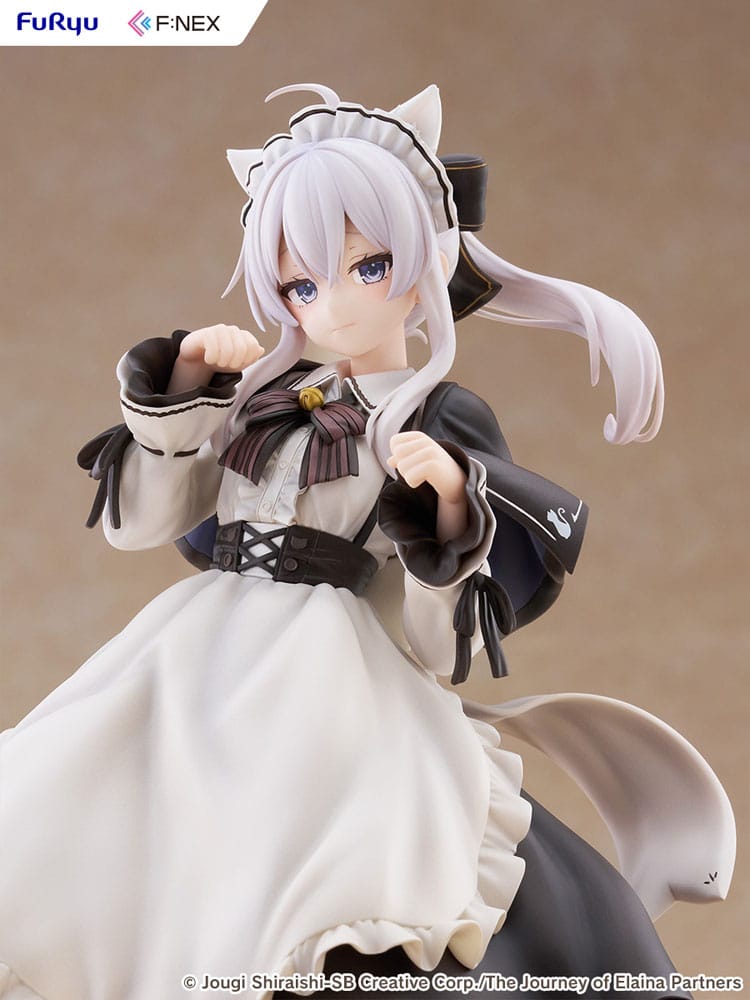 Wandering Witch: The Journey of Elaina F:NEX PVC Statue 1/7 Elaina Maid costume with cat ears Ver. 24 cm  