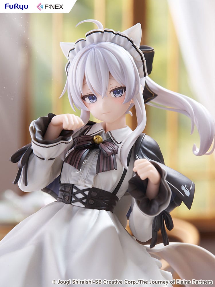 Wandering Witch: The Journey of Elaina F:NEX PVC Statue 1/7 Elaina Maid costume with cat ears Ver. 24 cm  