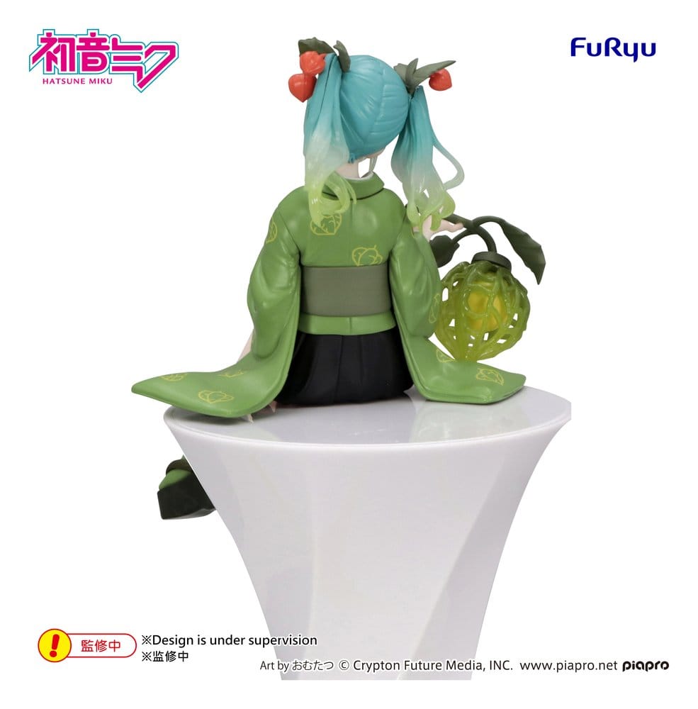 Hatsune Miku Noodle Stopper PVC Figur Flower Fairy Winter Cherry Green Color Ver. 15 cm