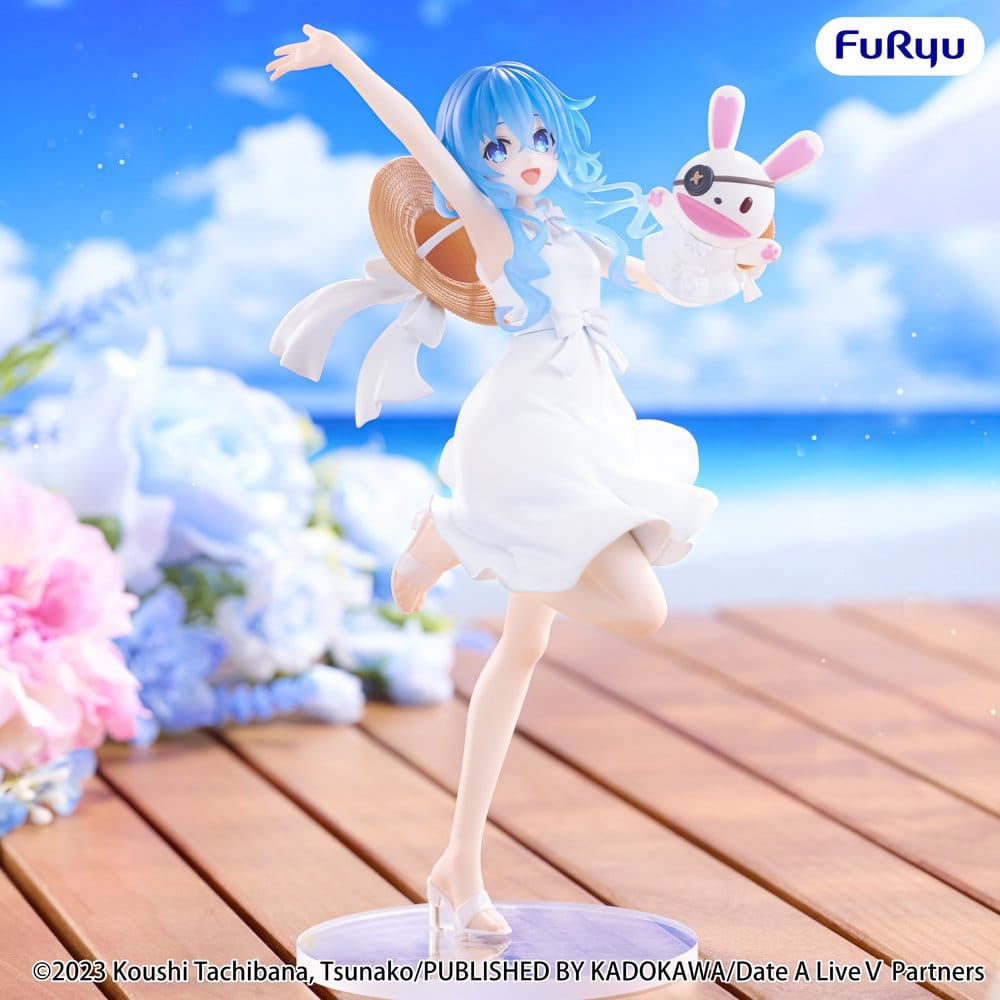 Date A Live V Summer Dress PVC Figur Yoshino 21 cm