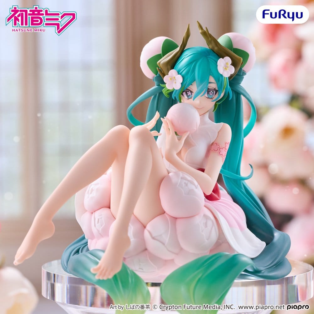 Hatsune Miku Noodle Stopper PVC Figur Flower Fairy White Plum Blossom 13 cm