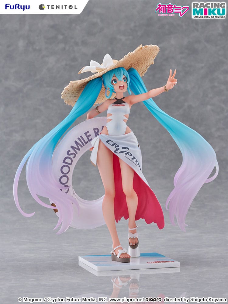 Hatsune Miku GT Project Tenitol PVC Statue Racing Miku 2024: Tropical Ver. 21 cm   