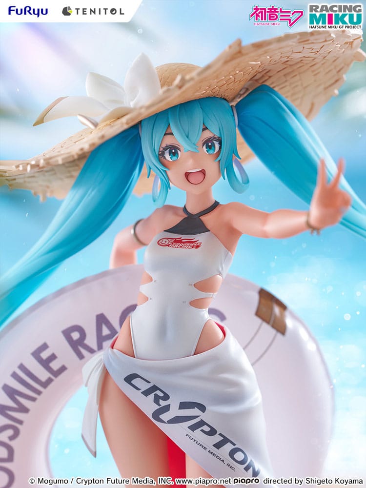 Hatsune Miku GT Project Tenitol PVC Statue Racing Miku 2024: Tropical Ver. 21 cm   