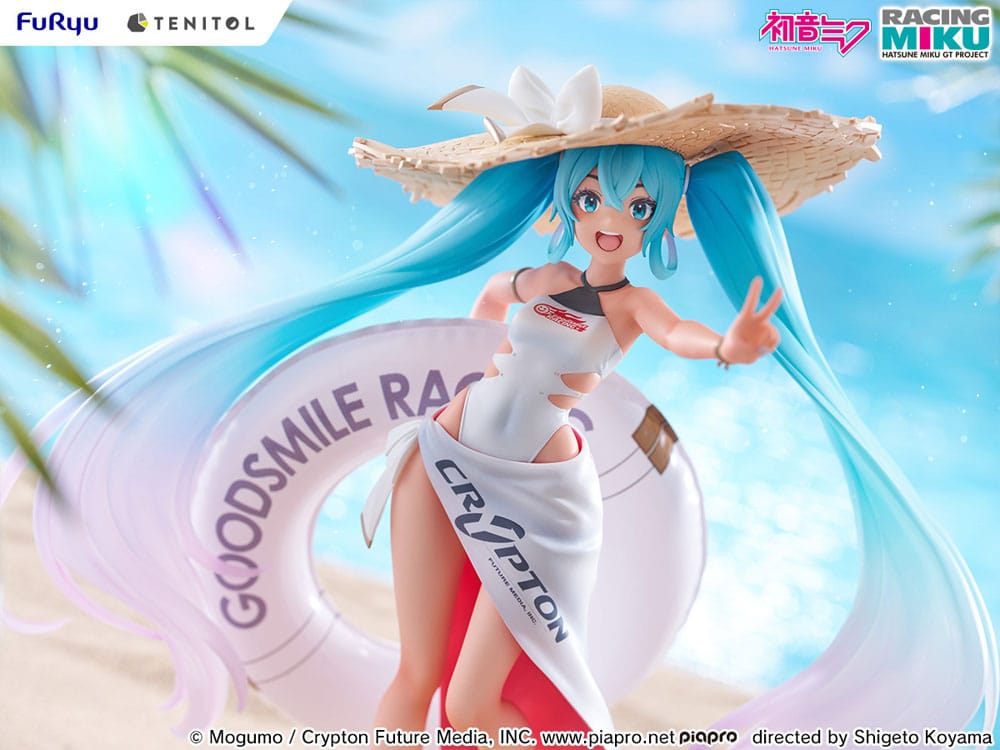 Hatsune Miku GT Project Tenitol PVC Statue Racing Miku 2024: Tropical Ver. 21 cm   