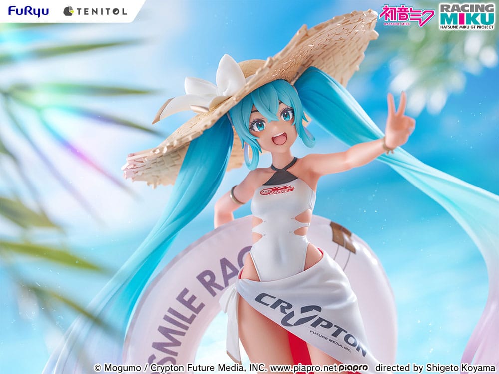 Hatsune Miku GT Project Tenitol PVC Statue Racing Miku 2024: Tropical Ver. 21 cm   