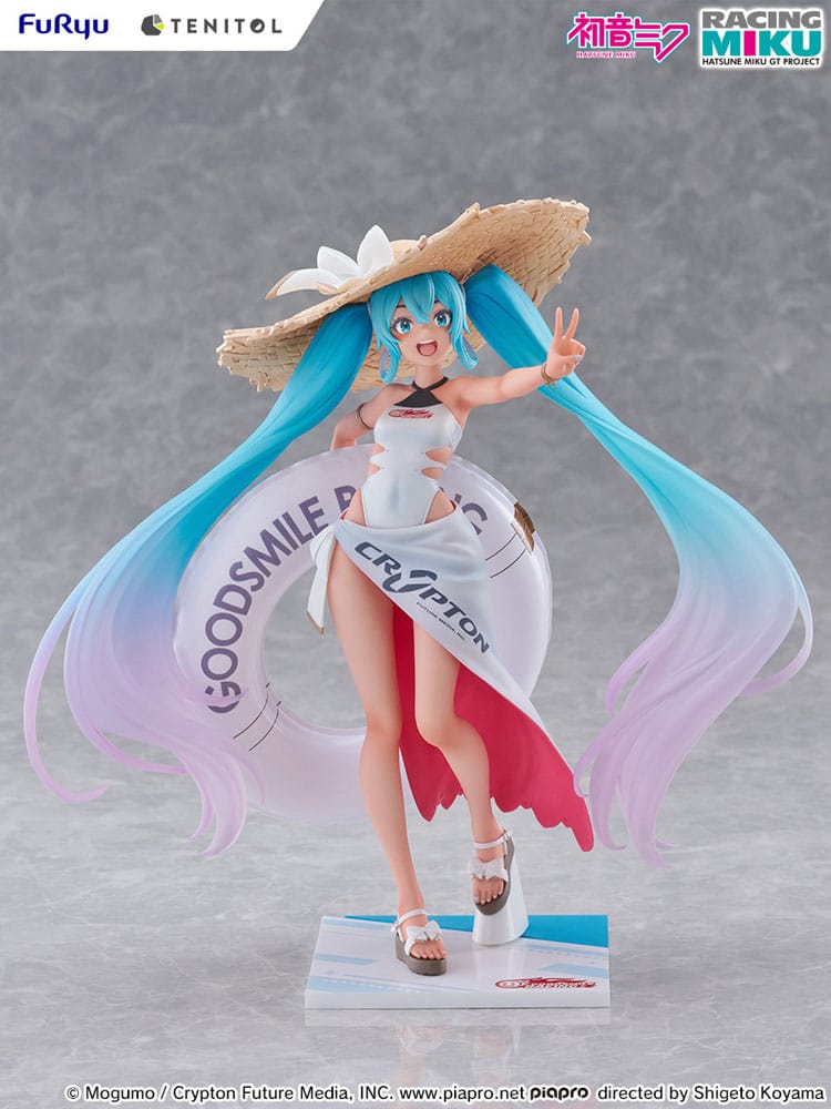 Hatsune Miku GT Project Tenitol PVC Statue Racing Miku 2024: Tropical Ver. 21 cm   