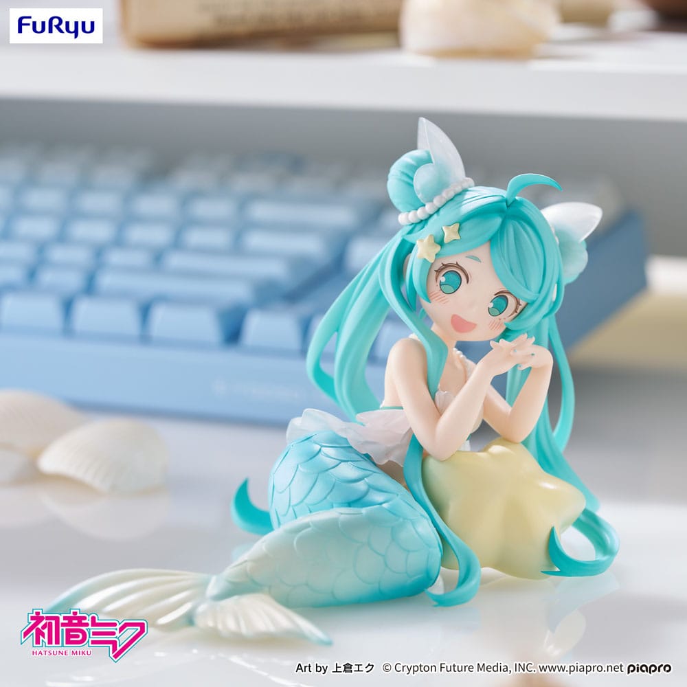 Hatsune Miku Desktop Fairy PVC Statue Hatsune Miku Mermaid princess Ver. 9 cm    