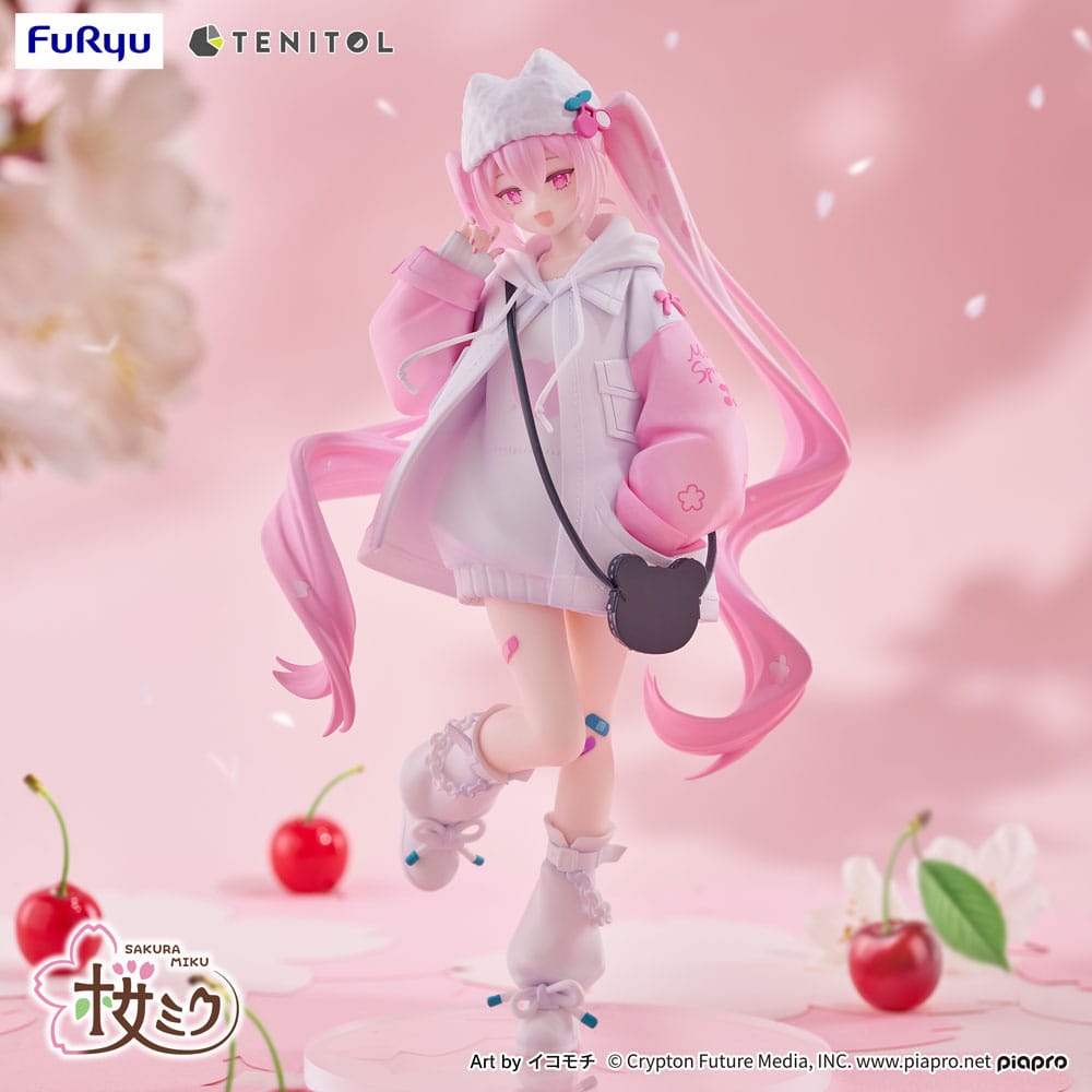 Hatsune Miku Tenitol PVC Statue Sakura Miku Cool style [petit] 19 cm   