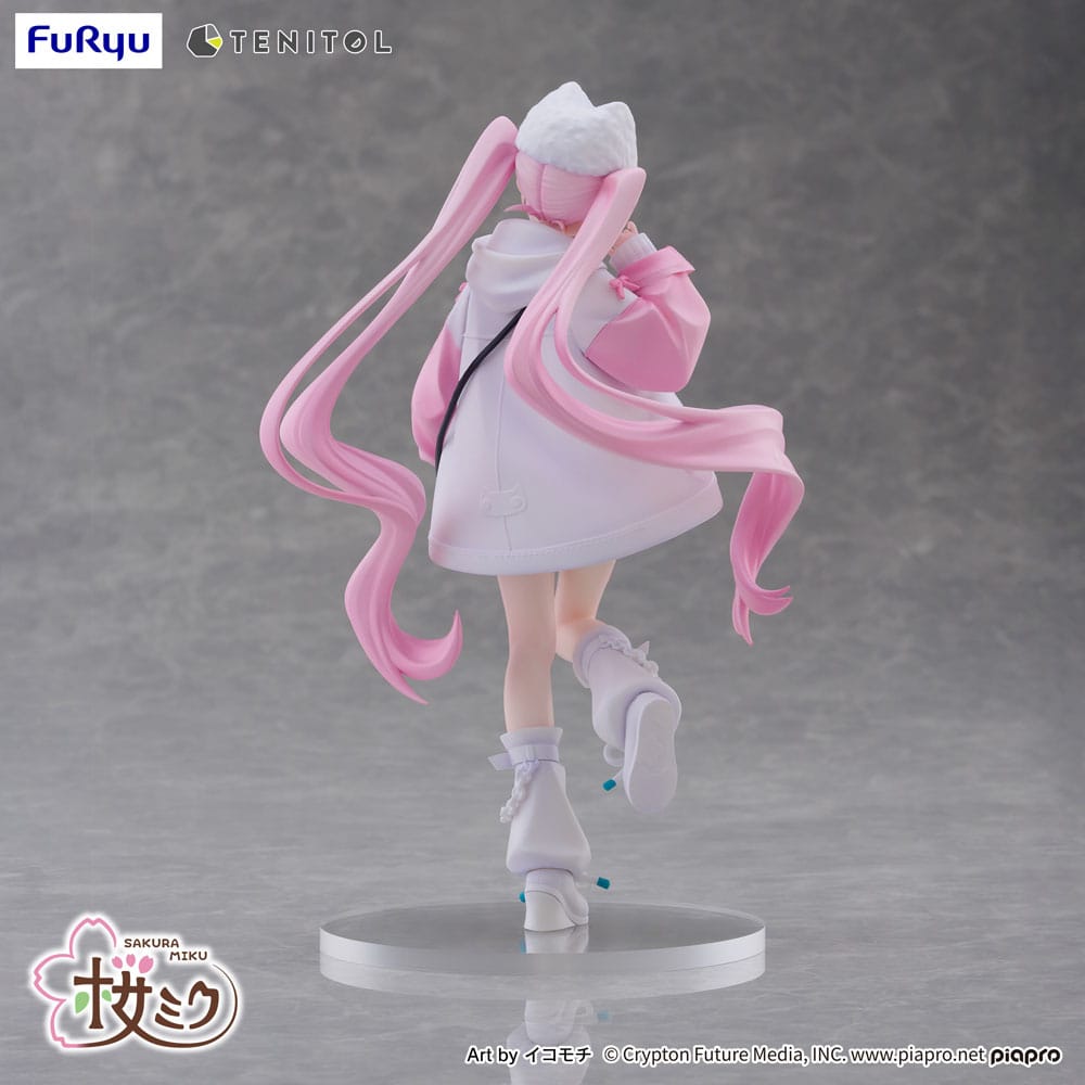 Hatsune Miku Tenitol PVC Statue Sakura Miku Cool style [petit] 19 cm   