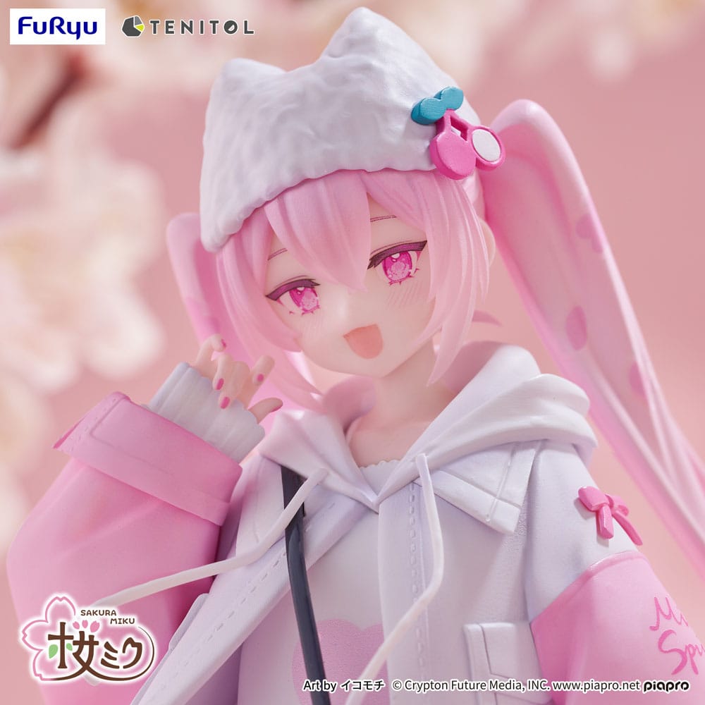 Hatsune Miku Tenitol PVC Statue Sakura Miku Cool style [petit] 19 cm   