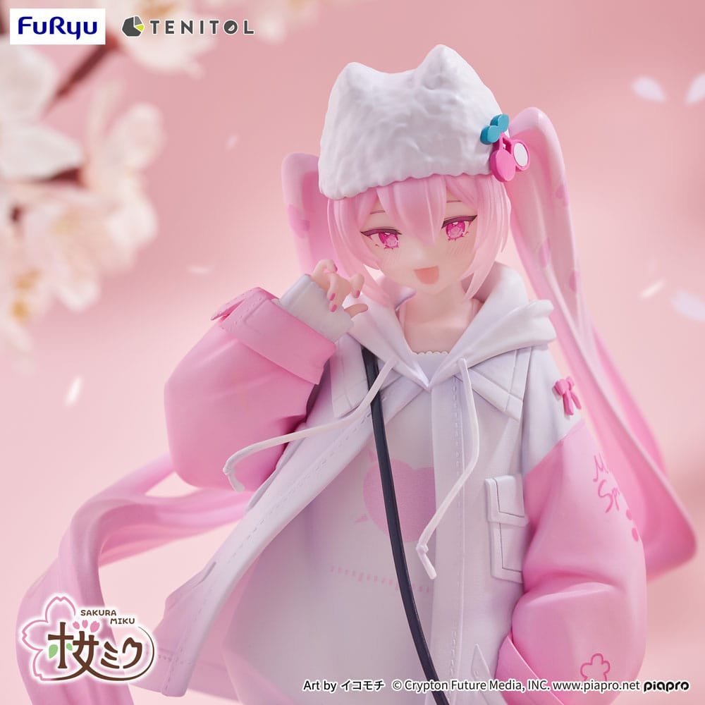 Hatsune Miku Tenitol PVC Statue Sakura Miku Cool style [petit] 19 cm   