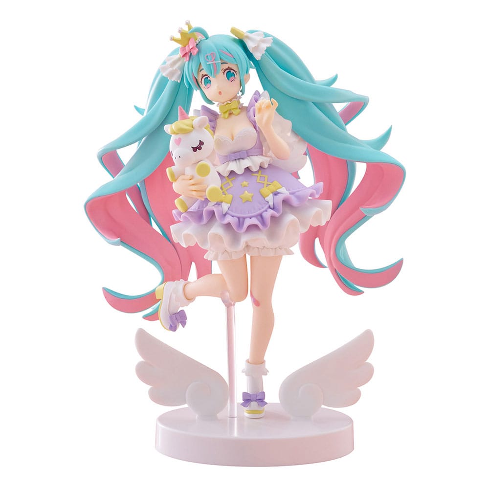 Hatsune Miku Tenitol PVC Statue Hatsune Miku Yumekawa Princess Lavender Ver. 21 cm 