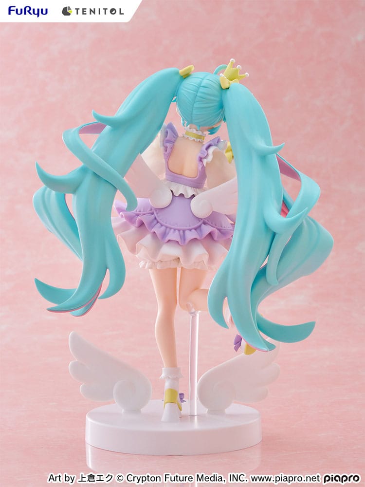 Hatsune Miku Tenitol PVC Statue Hatsune Miku Yumekawa Princess Lavender Ver. 21 cm 