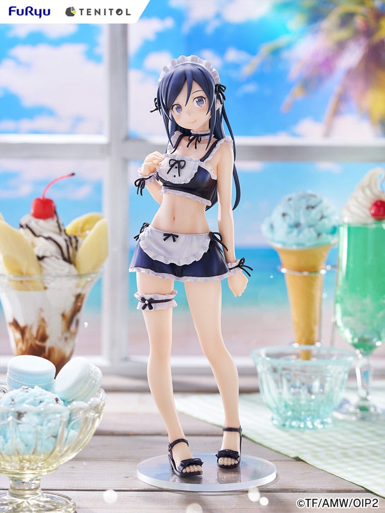Ore no Imouto ga Konna ni Kawaii Wake ga Nai. Tenitol Tall PVC Statue Aragaki Ayase swimsuits maid Ver. 30 cm 