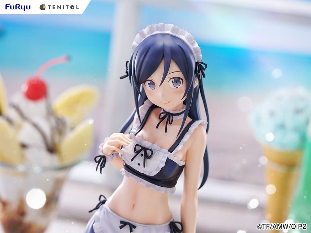 Ore no Imouto ga Konna ni Kawaii Wake ga Nai. Tenitol Tall PVC Statue Aragaki Ayase swimsuits maid Ver. 30 cm 