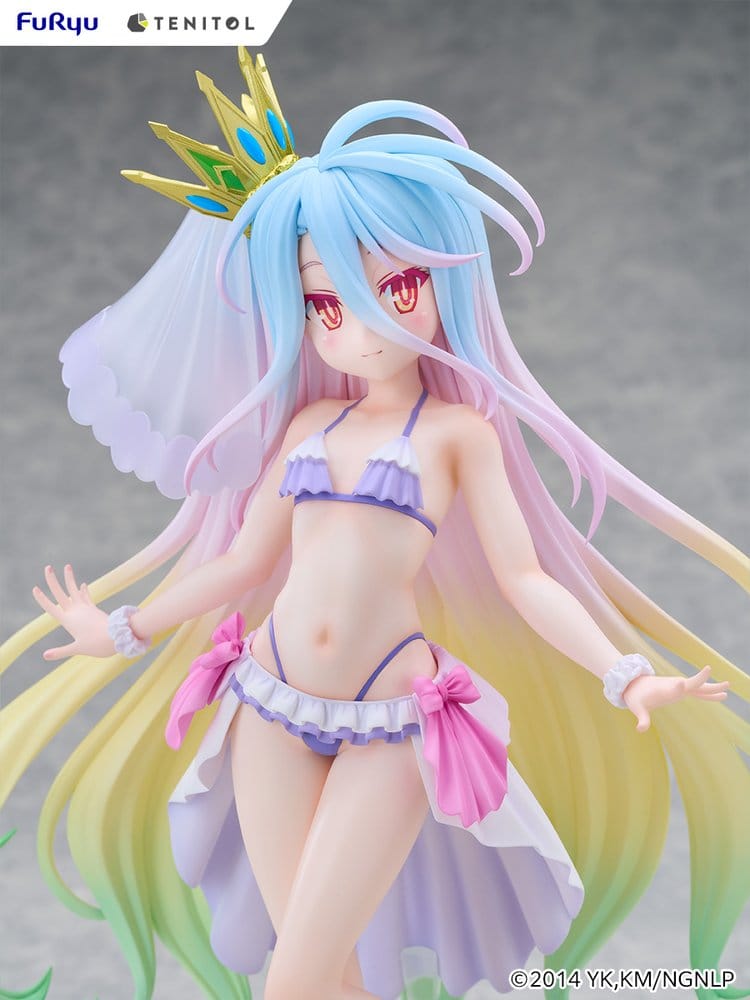 No Game No Life Tenitol Tall PVC Figur Shiro swimwear dress Ver. 29 cm