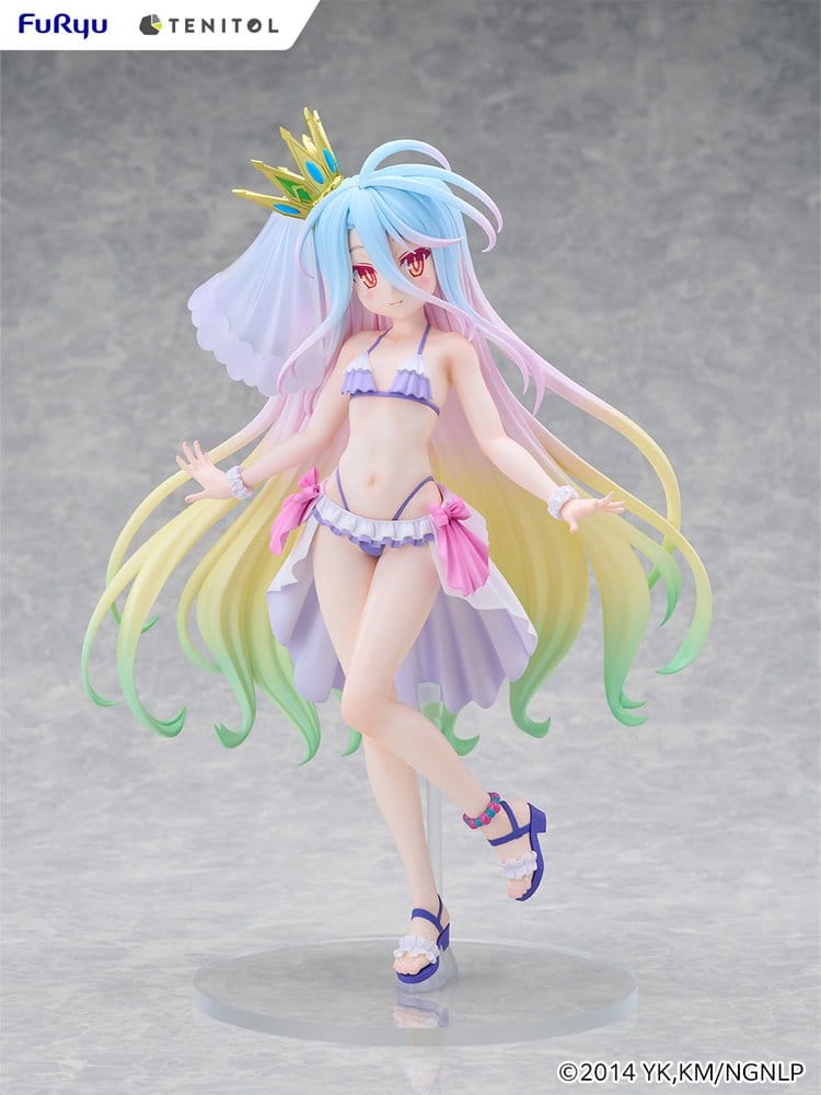 No Game No Life Tenitol Tall PVC Figur Shiro swimwear dress Ver. 29 cm