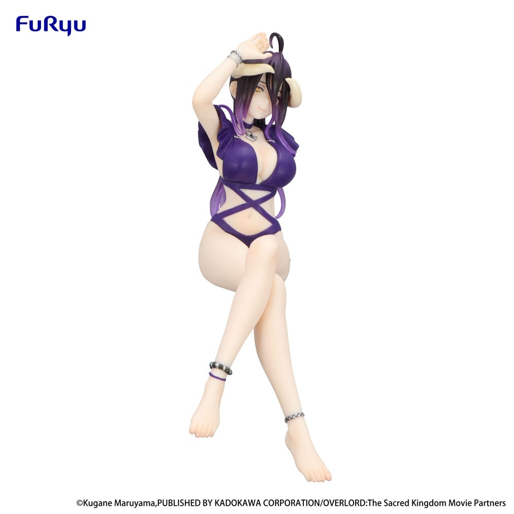 Overlord Noodle Stopper PVC Statue Albedo Swimsuit Dark Purple Color Ver. 16 cm 