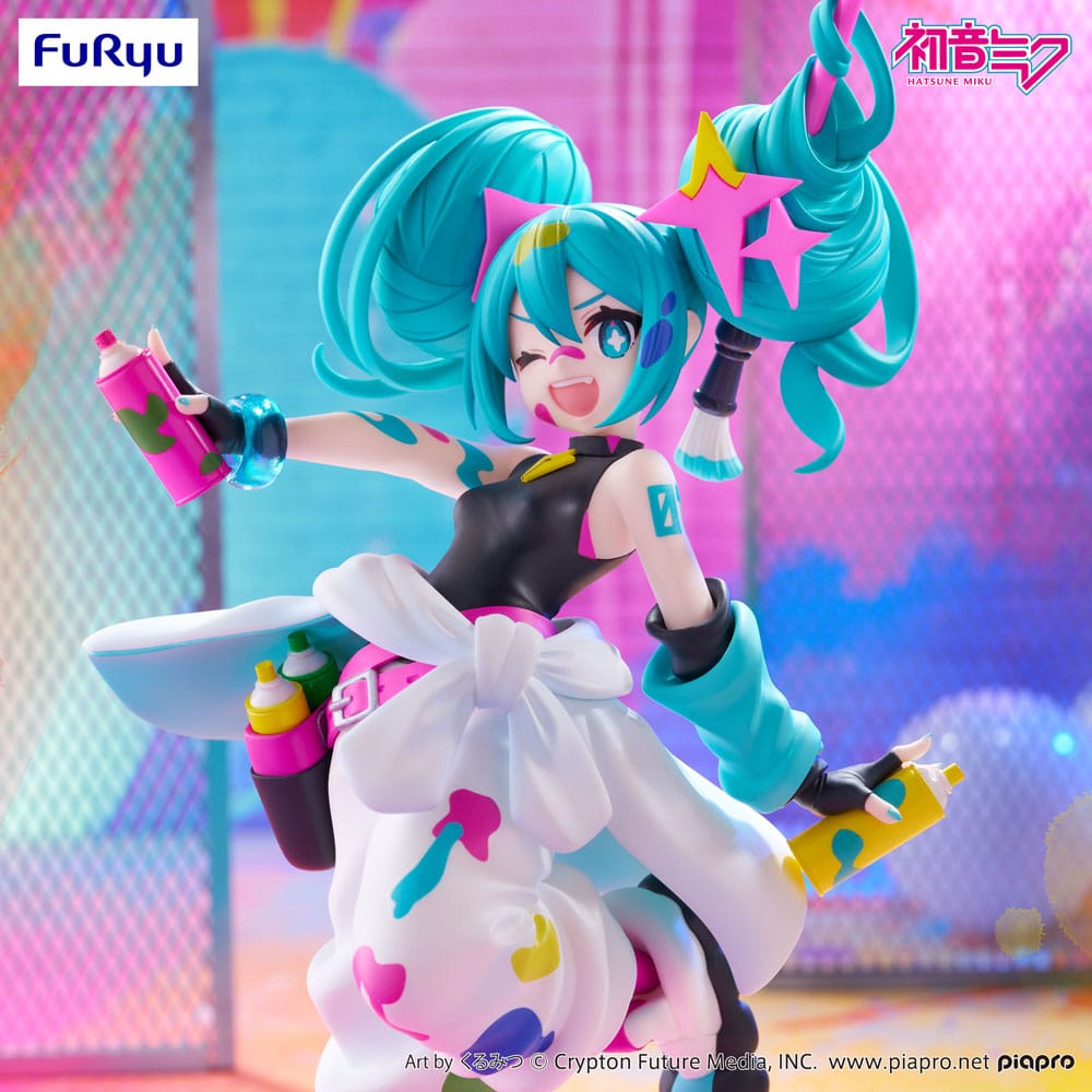 Hatsune Miku Trio-Try-iT PVC Statue Miku Paint Girl 19 cm  