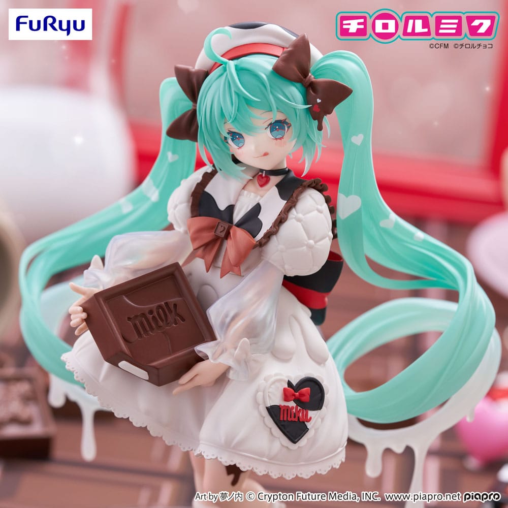 Hatsune Miku x Tirol Choco Trio-Try-iT PVC Statue Hatsune Miku Milk Ver. 18 cm  