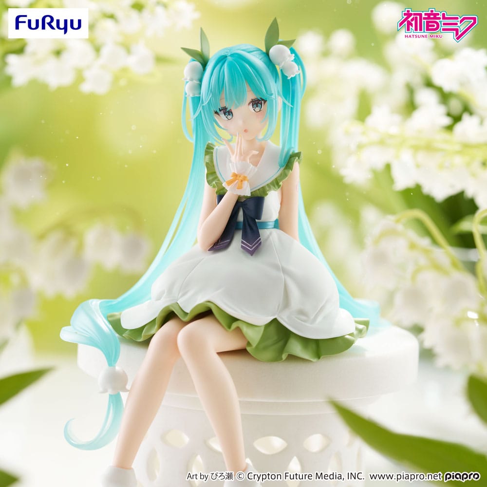 Hatsune Miku Noodle Stopper PVC Statue Flower Fairy Lily of the Valley 14 cm   