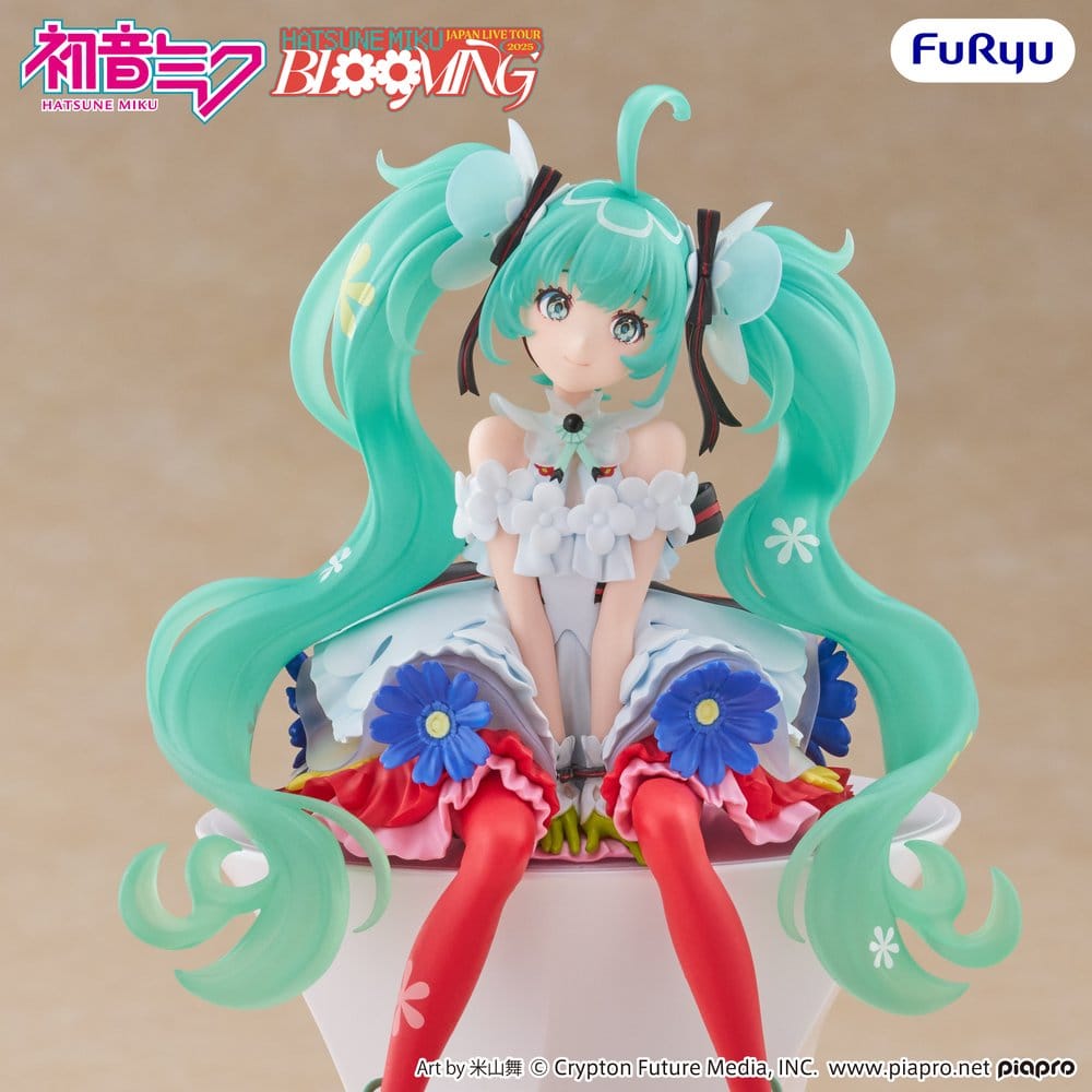 Hatsune Miku Noodle Stopper PVC Statue Hatsune Miku Japan Live Tour 2025 Blooming 14 cm    