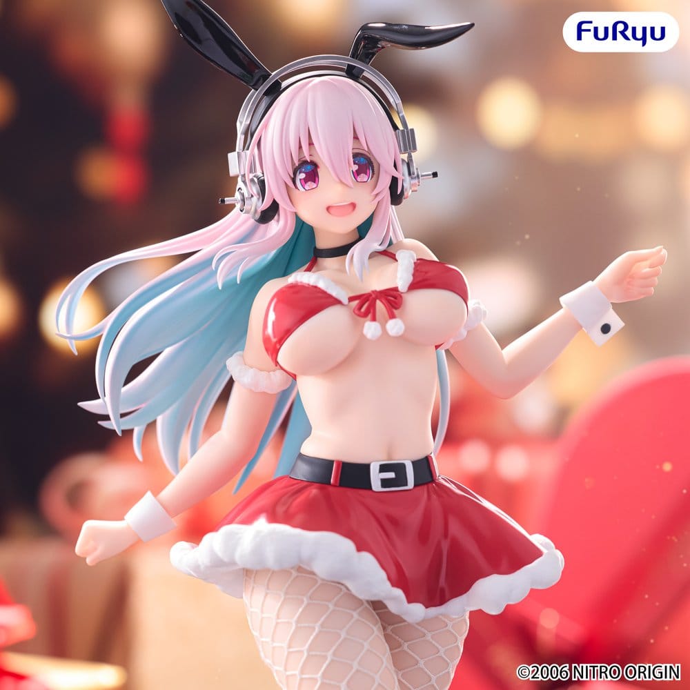 Super Sonico BiCute Bunnies PVC Figur Santa Ver. 30 cm