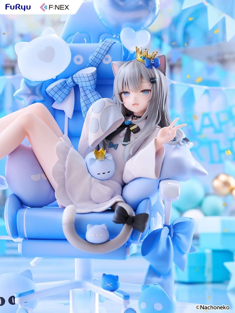 Virtual YouTuber F:NEX PVC Figur 1/7 Nachoneko Birthday Ver. 24 cm