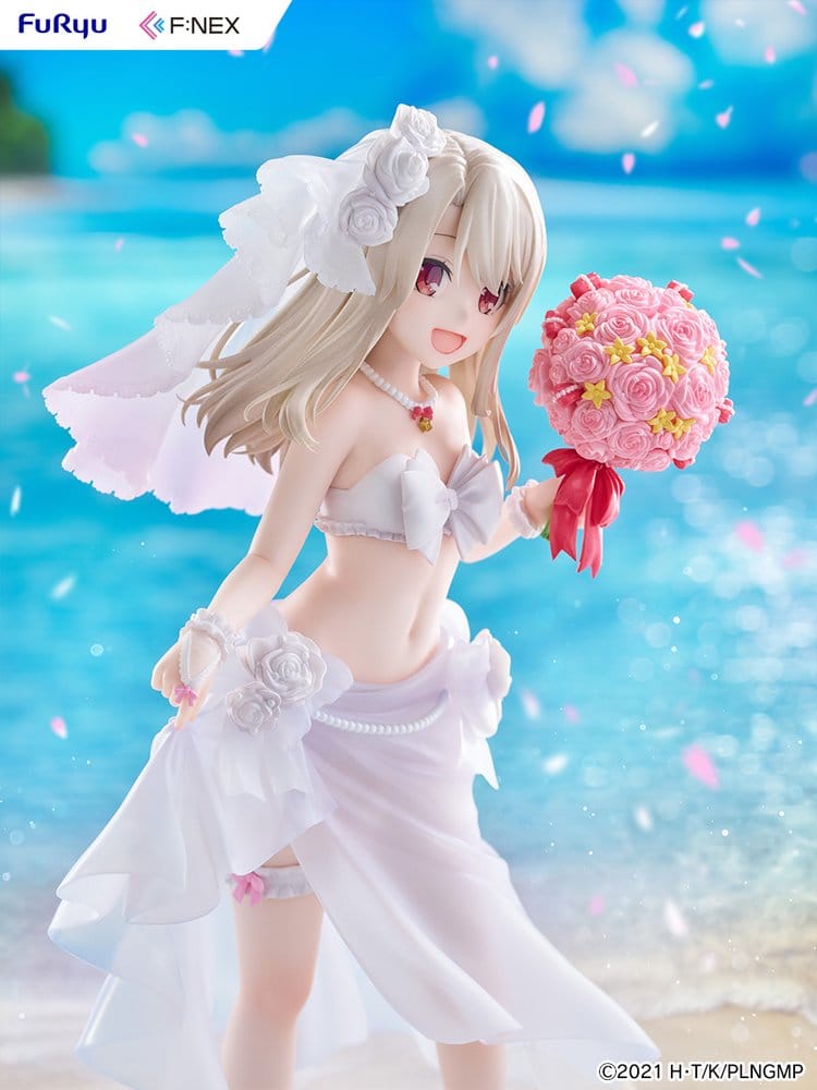 Fate/kaleid liner Prisma Illya: Licht - The Nameless Girl F:NEX PVC Figur 1/7 Illyasviel von Einzbern Wedding Swimsuit Ver. 21 cm