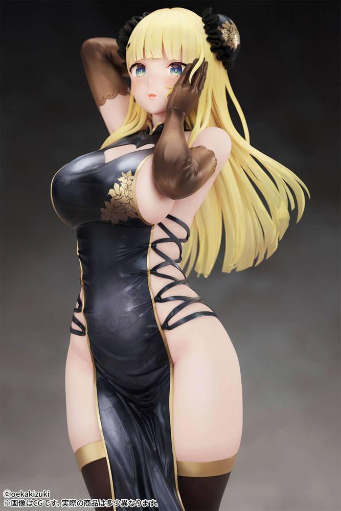 Original Character Statue 1/7 China Girl Black Ver. Illustrated by Oekakizuki 20 cm