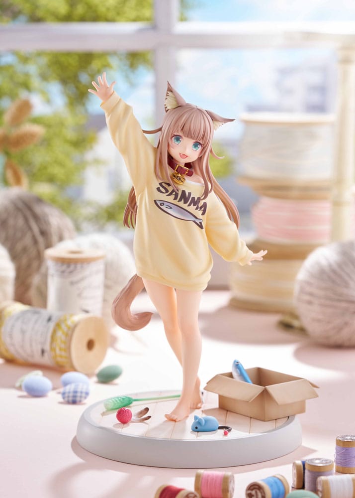My Cat Is a Kawaii Girl Statue 1/6 Kinako Play With Ver. AmiAmi Limited Edition 21 cm 