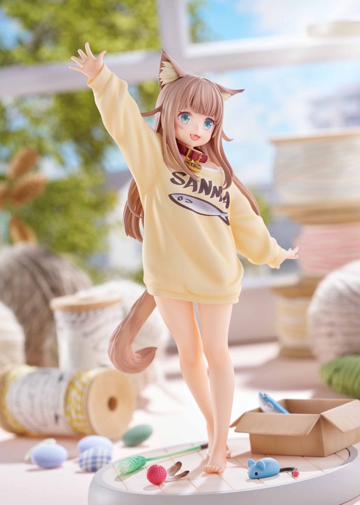 My Cat Is a Kawaii Girl Statue 1/6 Kinako Play With Ver. AmiAmi Limited Edition 21 cm 