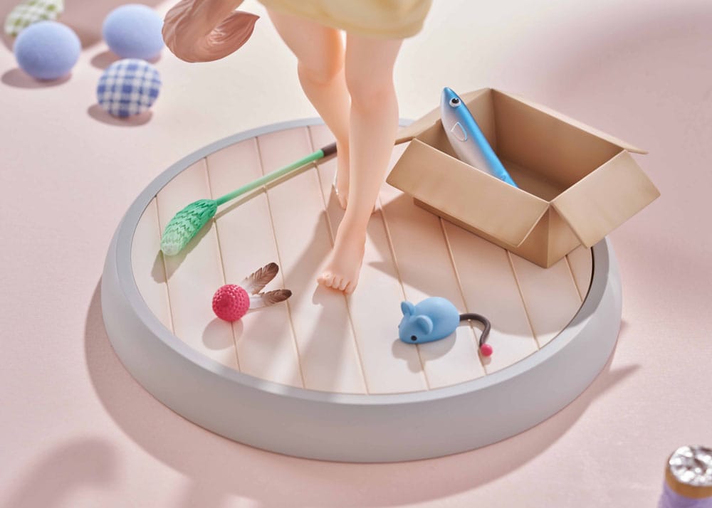 My Cat Is a Kawaii Girl Statue 1/6 Kinako Play With Ver. AmiAmi Limited Edition 21 cm 