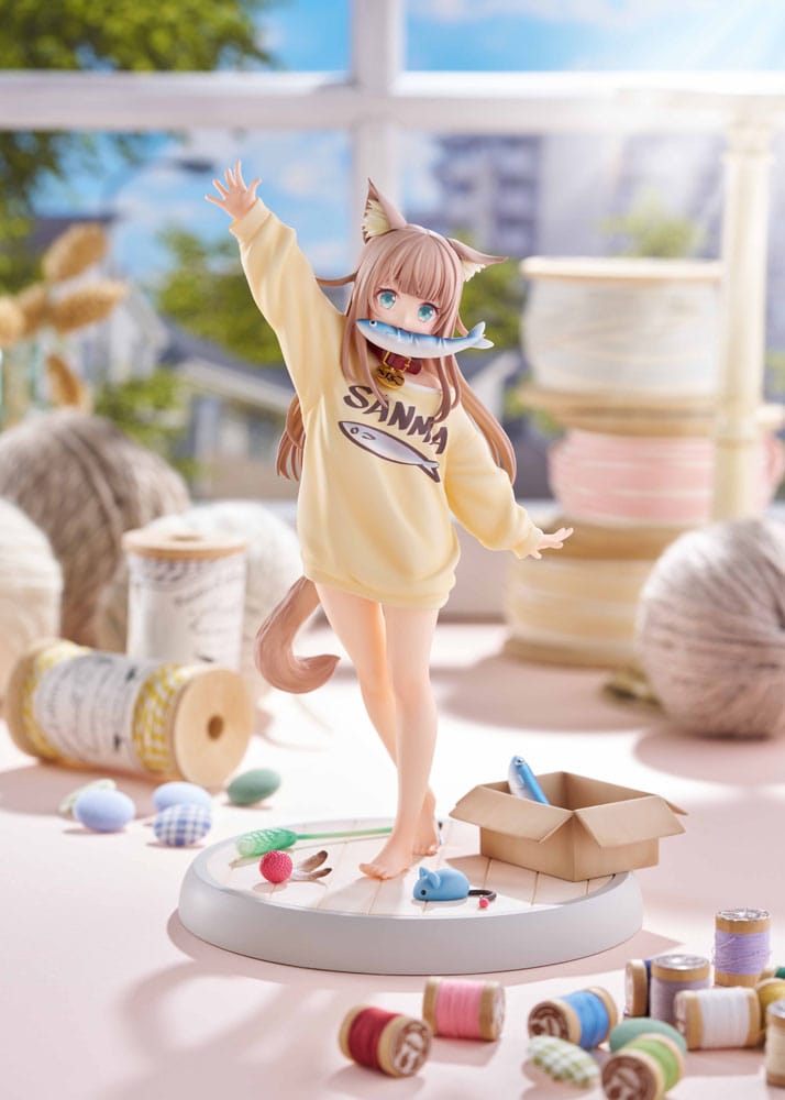 My Cat Is a Kawaii Girl Statue 1/6 Kinako Play With Ver. AmiAmi Limited Edition 21 cm 