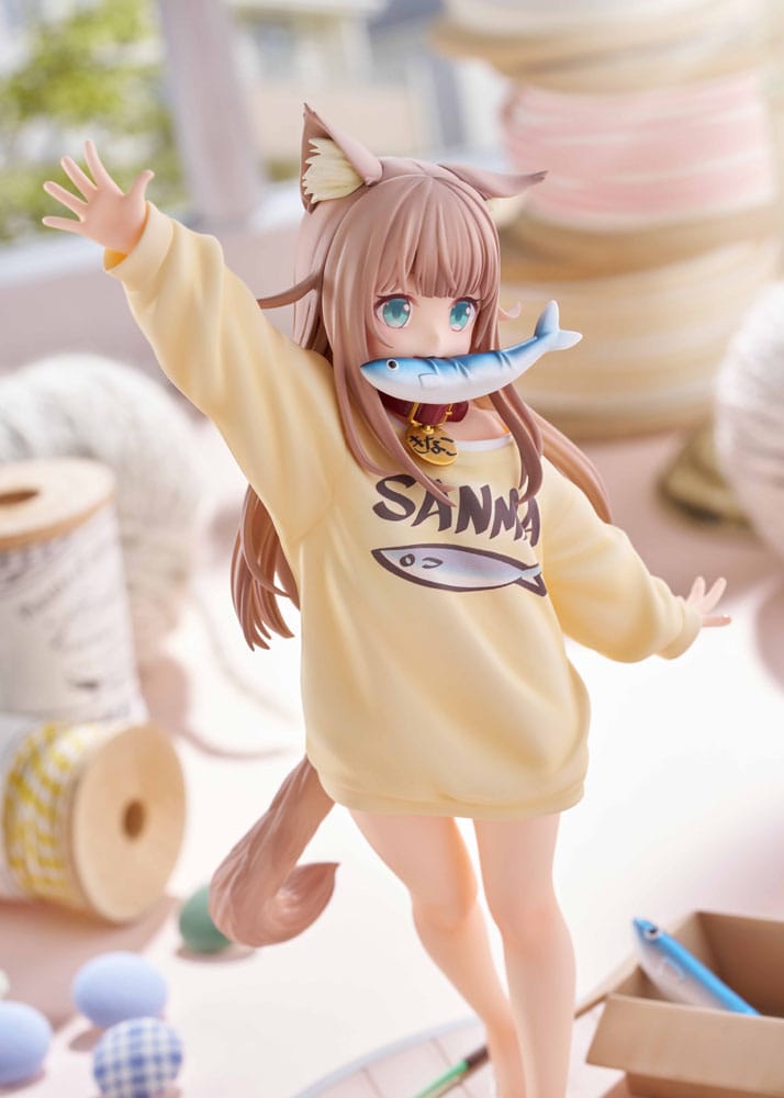 My Cat Is a Kawaii Girl Statue 1/6 Kinako Play With Ver. AmiAmi Limited Edition 21 cm 