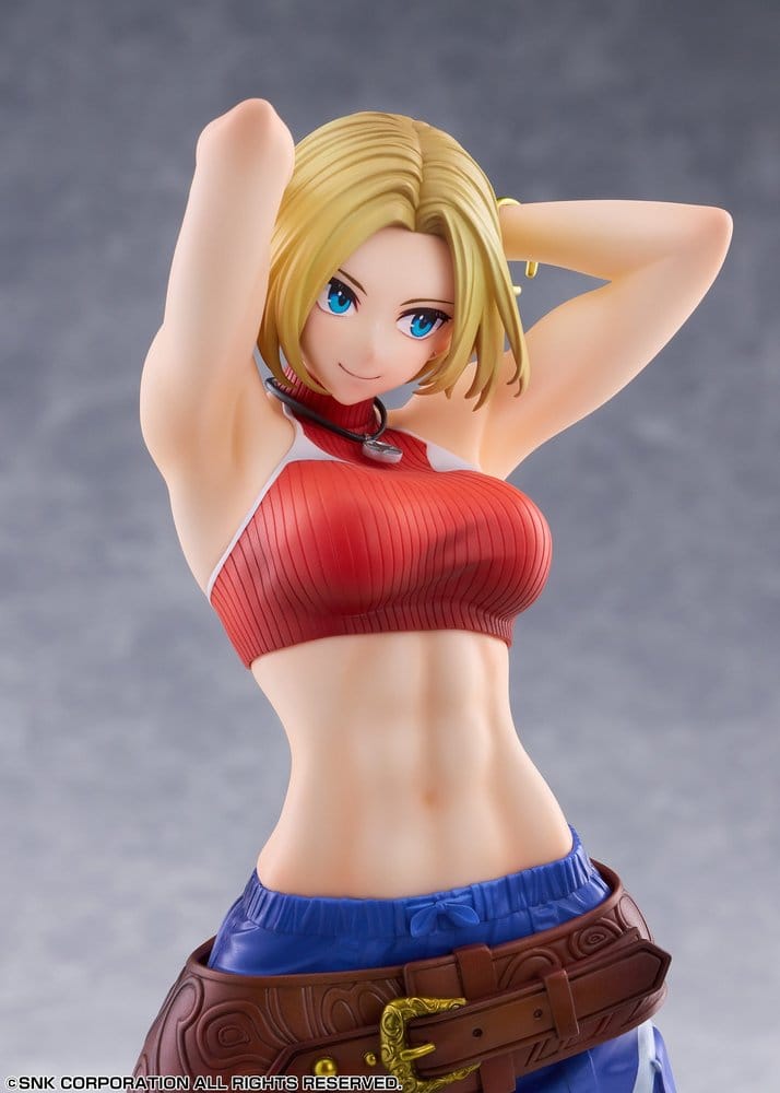 Fighting Girls Collection The King of Fighters XV PVC Figur 1/7 Blue Mary AmiAmi Limited Edition 26 cm